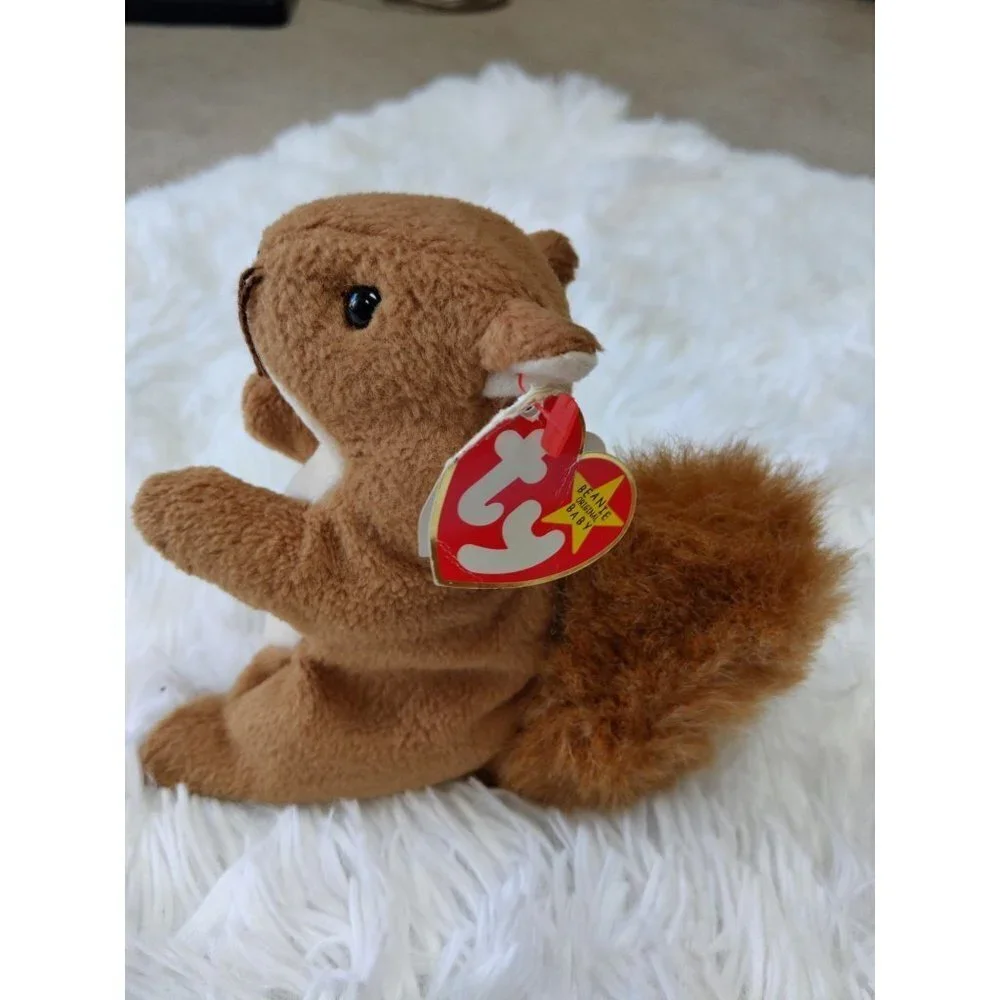 Ty NUTS Beanie Baby-RARE with Errors